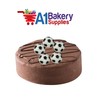 A1BakerySupplies® - Juego de 24 púas de fútbol en 3D