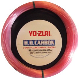 Yo-Zuri 30-Yard HD Fluorocarbon Leader Line, Pink, 300-Pound