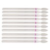 50pcs Flame Nail Drill Bit Carborundum Cuticle Remover Bits Kit