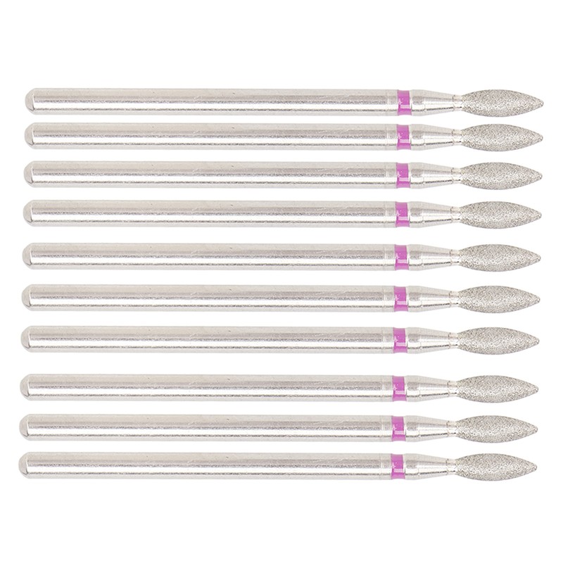 50pcs Flame Nail Drill Bit Carborundum Cuticle Remover Bits Kit