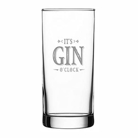 4you Design Gin Glass with Funny Saying | It's Gin o´ Clock! | Gift Idea for Men and Women | Gift for Birthday, Christmas, Valentine's Day | Capacity 485 ml