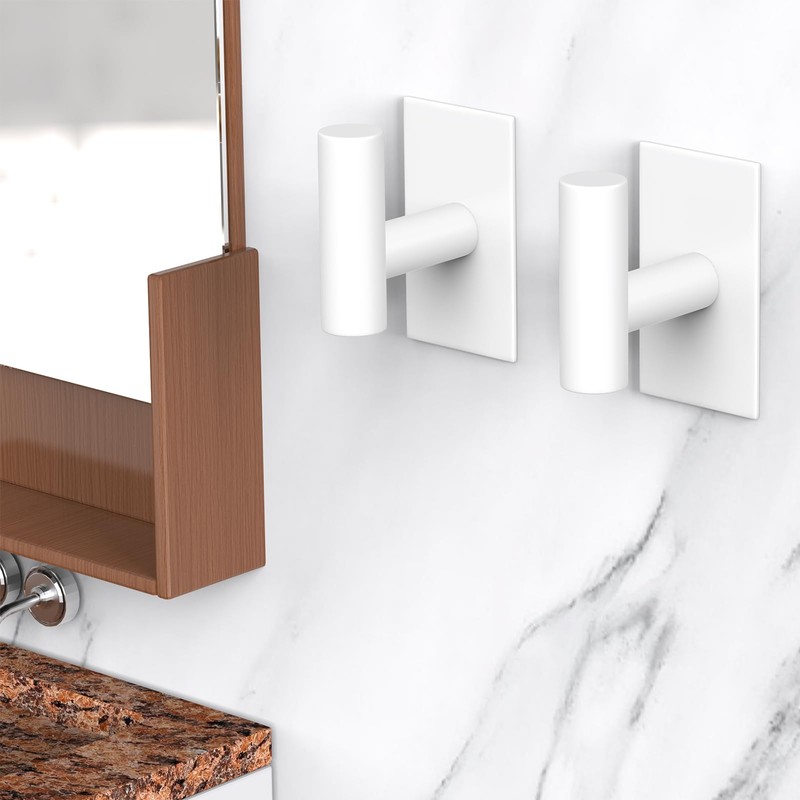 VAEHOLD Wall Towel Hooks, Heavy Duty Sticky Holder Waterproof Towel
