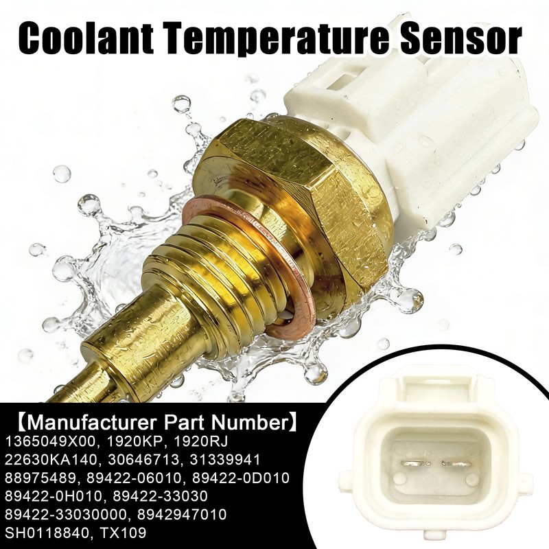 MecXora 89422-33030 Coolant Temperature Sensor with Connector Harness Compatible with