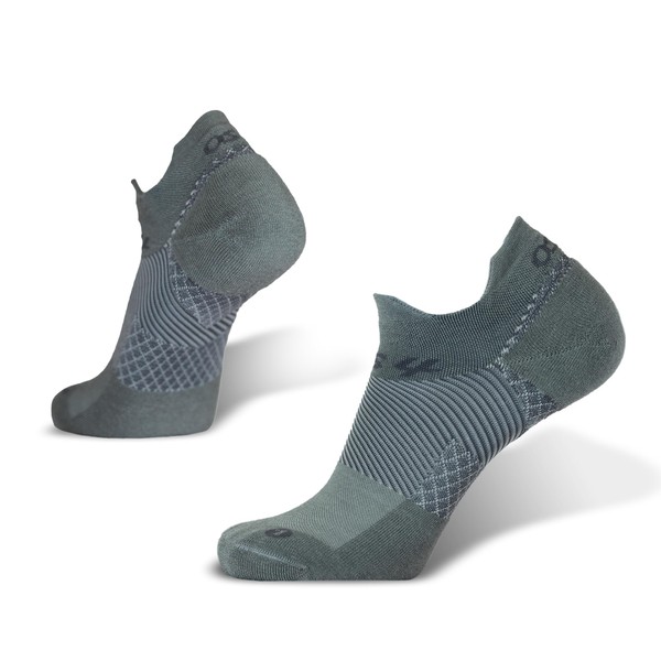 OS1st FS4 Plantar Fasciitis Socks Merino Wool Crew treats and prevents plantar fasciitis, heel and arch pain reduces swelling (US, Alpha, Small, Regular, Regular, Grey No-Show)