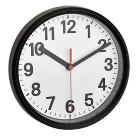 TFA Dostmann Analogue Wall Clock 60.3538.01 Including Radio Clock, for Hanging and Standing, Small and Handy, Ideal for Home, Office or Kitchen, L185 x W60 x H225 mm