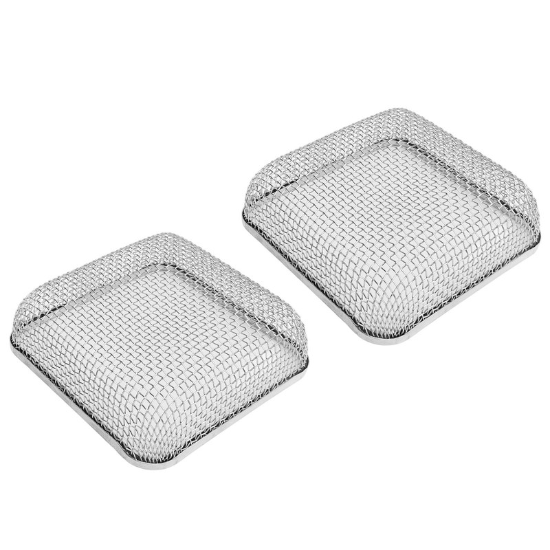 2Pcs RV Furnace Vent 4.5 X 4.5in Heavy Duty Stainless