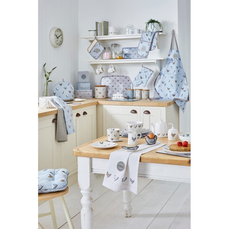 Cooksmart PVC Apron, Cotton, Blue, One