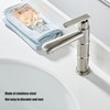 Bamboo Shape Stainless Steel Basin Faucet Cold Water Sink Faucet