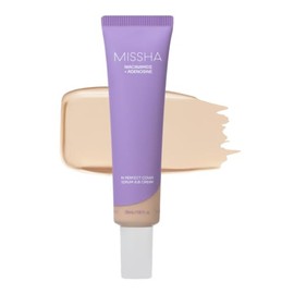 MISSHA M PERFECT COVER SERUM BB CREAM No.21 Light Beige, base de maquillaje para el cuidado de la piel, humectante con color, complejo de...          