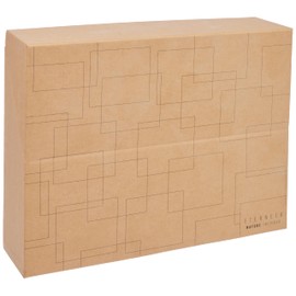 Exacompta - Ref 89847E - Eterneco Collection - Transfer Box File - 255 x 340mm, Suitablefor A4+ Documents, 90mm Spine, Metal Finger Hole - Geometric Design