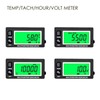 NInE-ROnG Backlight LCD Digital Operating Hour Meter Tachometer Engine Thermometer