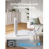 Dreo Tower Fan for Bedroom, 25ft/s Velocity Quiet Floor Fan,