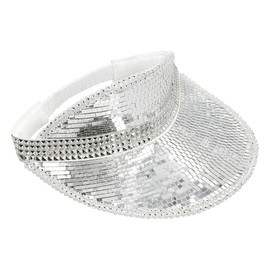 Boland 00745 Sun Visor Disco Cap for Adults, 90s Hat for Festival, Carnival or Retro Theme Party