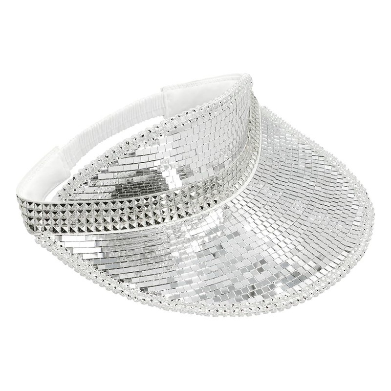Boland 00745 Sun Visor Disco Cap for Adults, 90s Hat