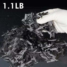 ARRIS Chopped Carbon Fiber Kit- 1.1lb Forged Carbon Fiber Flakes for Resin Casting - 1inches