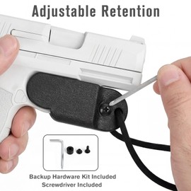 REXTECH Trigger Guard Holster with Adjustable Retention, Fits Glock 19/17/ 19X / 23/26, Fits Glock 43X MOS / 43X / G43 / G42, Sig P365 / P365X / P365XL / P365 X Macro, Heavy-Duty Build, Black (G43)