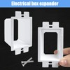 10PCS BE1-2 Electrical Outlet Box Extenders with 20PCS Screws, (1-Gang)