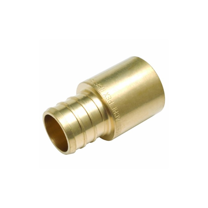 SharkBite 3/4 Inch Crimp MNPT Male Sweat Adapter, Brass Plumbing