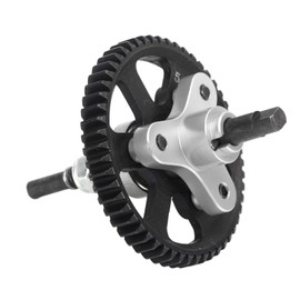 Differential Slip Clutch, 3 Colors, 54T Aluminum Steel Differential Gear Slip Clutch for Traxxas Slash 4x4 1/10 RC Car (Silver) Body Accessories