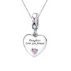 KunBead Daughter Pink Heart I Love You Forever 18 inch