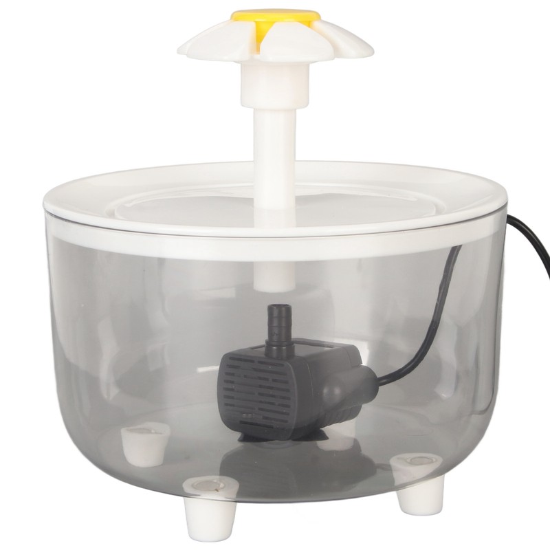 Cat Water Fountain Automatic Circulation USB Transparent Water Tank Silent