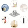 5pcs Eye Plate Ceiling Hook Wall Stainless Steel Pad Eye