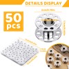 LOKUNN 50 Pcs Metal Bobbins, Metal Sewing Machine Bobbins Metal
