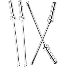 BRCatWPark RC Drive Shaft Axles Upgrades Part for Arrma 1/5 KRATON 8S BLX,Outcast 8S BLX,#45 Steel 4PCS Front Rear Driveshaft CVD Hop-up,Silver