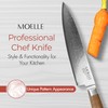 MOELLE Professional Sharp Kitchen Knives - Chef's Knife - Serrated