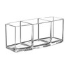 Top-Spring Makeup Brush Holder Organizer, 3 Slot Acrylic Makeup Brush