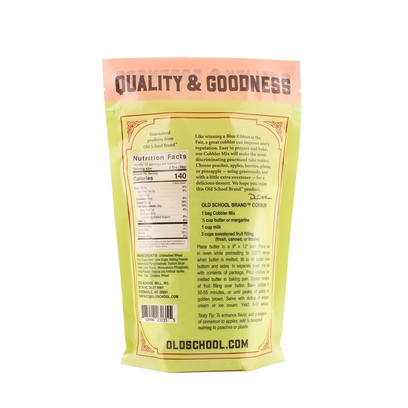 Old School Brand Old Fashioned Cobbler Mix - 16 Ounce