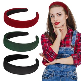 Headbands Boho Hair Band for Women, 3Pcs Headband Wide Fabric Hair Band Fashion Headbands Knot Hair Accessories Elastic Hair Hoops Cute Knot Headbands