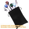 WIN.MAX 1000 dart tips, 2BA black soft dart tips, plastic