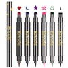 Erinde 6 Colours Liquid Eyeliner Set, Colourful Eye Liner Stick,