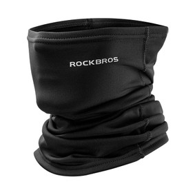 ROCKBROS Men's Neck Warmer, Face Cover, Winter, Cold Protection, Windproof, Thermal, Fleece Lined, Warm, For Biking, Skiing, Snowboarding, Cycling, Mountain Climbing, Outdoor Sports, Unisex, Black