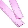 2 Pack Plastic Ruler Straight Ruler Plastic Measuring Tool for
