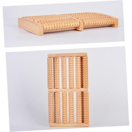 Healvian Wooden Foot Roller Massager Eco-friendly Acupressure Tool for Sore Promotes Blood Circulation and Muscle Tension Relief for Home Use and Plantar Fasciitis