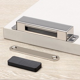 TBACW 2 Pack Magnetic Door Catch Cupboard Door Magnets Stainless Steel Drawer Magnet Cabinet Door Magnetic Catches Latches for Wardrobe Kitchen Magnetic Cabinet Door