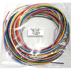 Sanko Densho UL1007 Heat Resistant Vinyl Insulated Wire, Black, White, Red, Yellow, Green, Blue, Brown, Orange, Gray, Purple, AWG16 (10 Colors) UL1007 AWG-16, 10 Colors (5 m x 10 Colors)