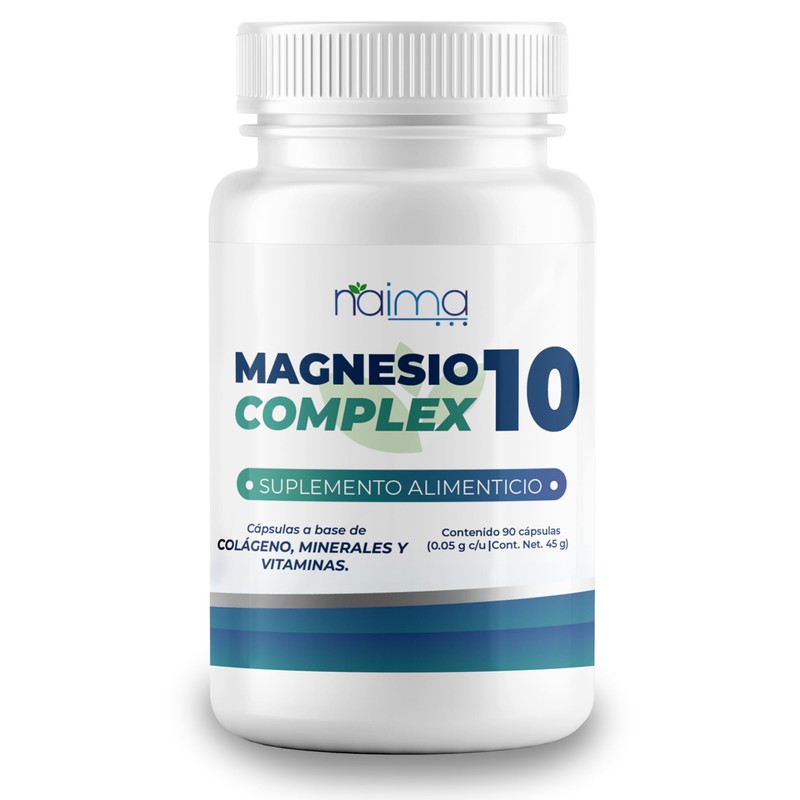 NAIMA Magnesio 10 Complex | Suplemento Alimenticio con 10 Formas