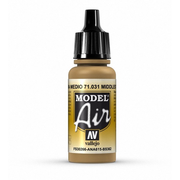 Vallejo Model Air 17 ml Acrylic Paint - Middle Stone