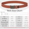 Coubeau Children's Belt Boys School Uniform Cotton Belt Adjustable Buckle