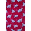 GlamLondon Ladies Polar Bears Printed Scarf (Red)