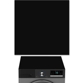 Washing Machine Pad, 68.5 x 68.5 cm, Non-Slip Washing Machine Cover, Diatomite Washing Machine Dryer Top Protector Mat for Laundry, Kitchen, Home, Black