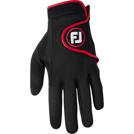 FootJoy Weather Grip Extreme Men's Golf Gloves, Black/Red, L