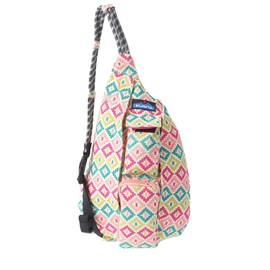 KAVU Mini Rope Bag Cotton Crossbody Sling, Spring Montage