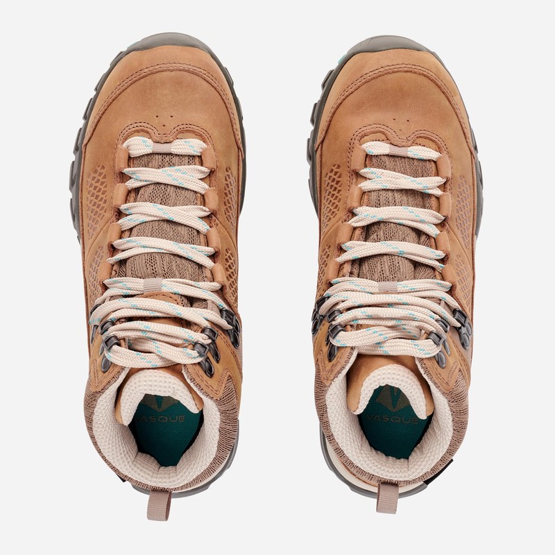 Vasque Women's Talus Mid Waterproof Hiking Boot, Brindle/Baltic, 8 Wide