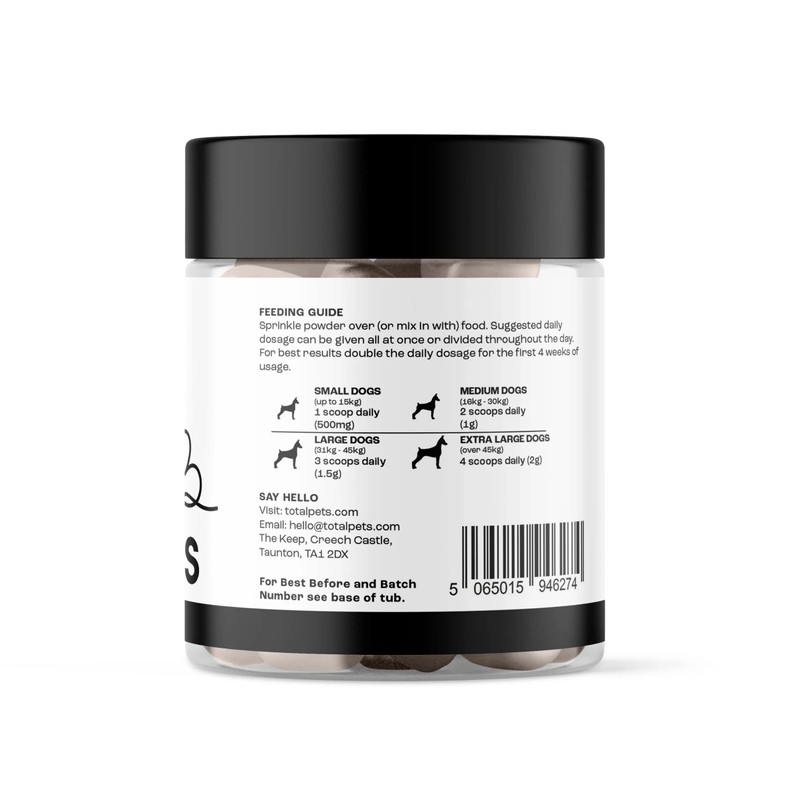 Puptons Glucosamine Powder for Dogs 100g (200 servings) | Puptons