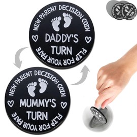 Fathers Day Gift for New Dad Baby Shower Gifts Parents Decision Coins for New Mom&Dad,Funny New Parents Gifts for Couples