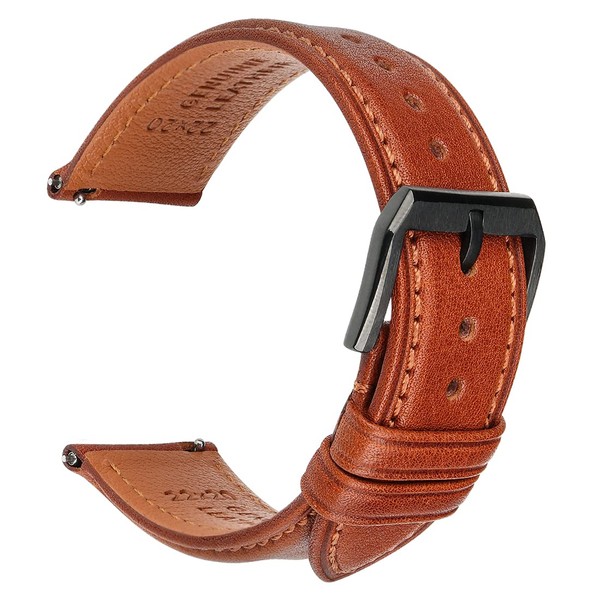 REZERO Quick Change Watch Straps, Leather Watch Strap, Replacement Straps